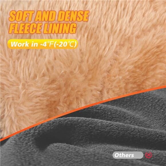 Winter Waterproof Ski Gloves Men Women, Snow Warm Cycling Cold Weather, - Picture 9 of 12